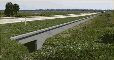 Proposed solution - guidewall and culvert system. Click to see a larger version